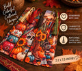 Mexican American Fall Bookmarks | Set of 4 - Handmade Laminated Bookmarks with Tassels | Cozy Autumn Reading Accessories