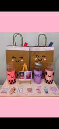 Custom Boba Tea Party pack for 12