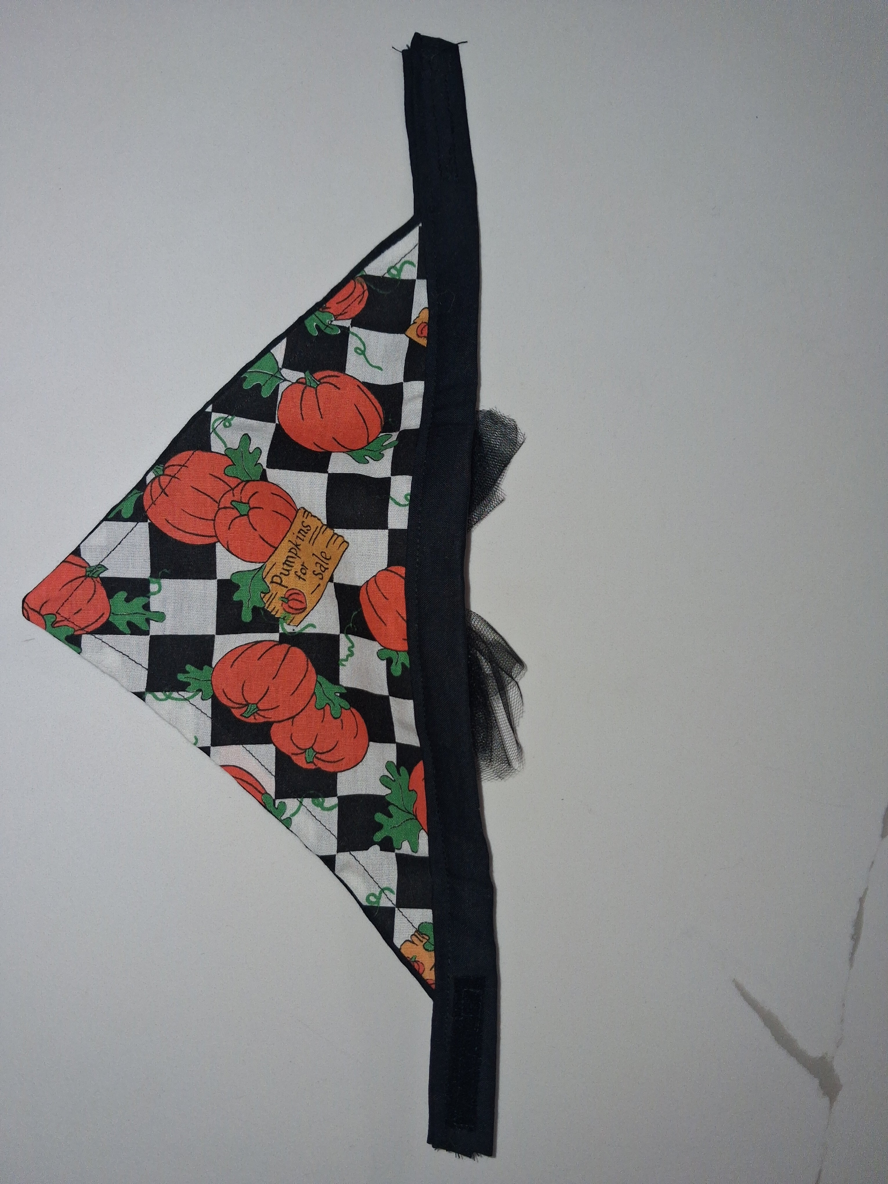 2 small Halloween themed Animal Scarfs with Velcro